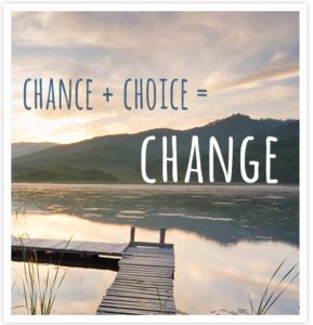 chance + choice = change